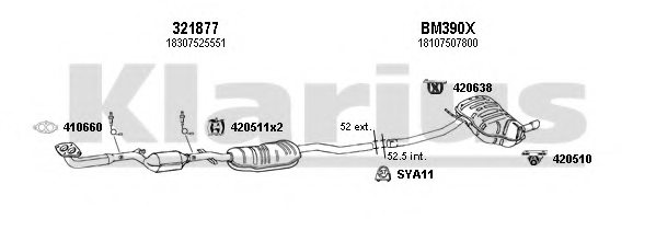 KLARIUS 060476U Exhaust System
